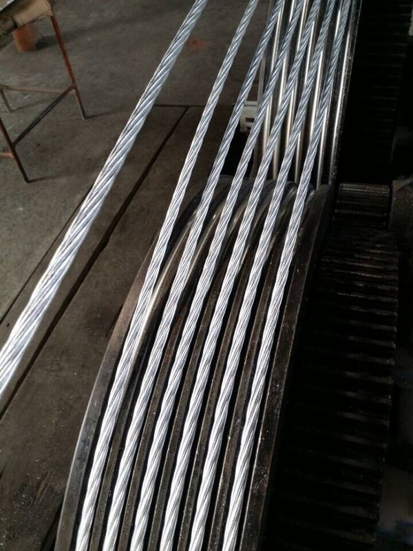 BS 183 BS 443 EN 10244 Galvanized Stay Wire For Aluminium Conductor Steel Reinforced