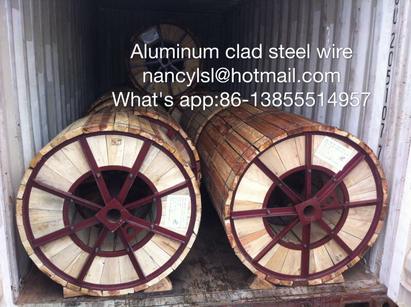 Flexible Alumoweld Wire Acs Cable , Steel Wire Rope Strand For For Transmission Conductor